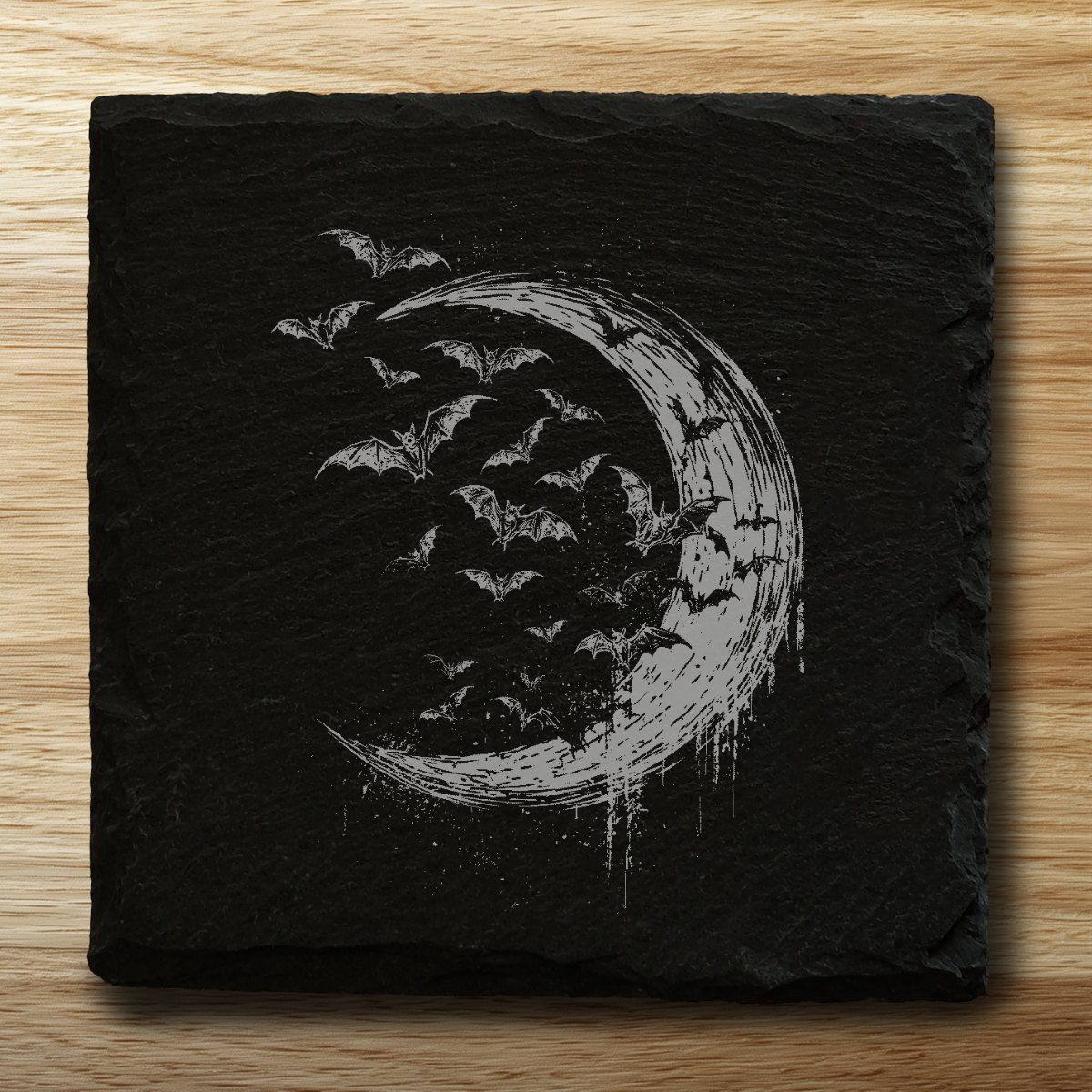 Halloween - Flock of bats - square