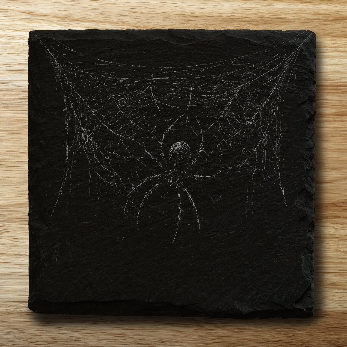 Halloween - Spider in a web - square